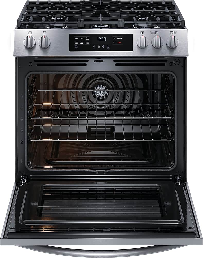 Alt View 1. Frigidaire - 30'' Front Control Gas Range - Stainless Steel.