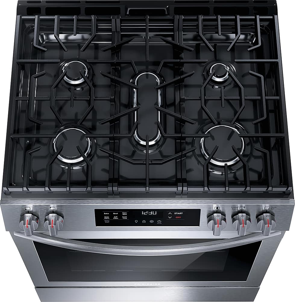 Alt View 2. Frigidaire - 30'' Front Control Gas Range - Stainless Steel.
