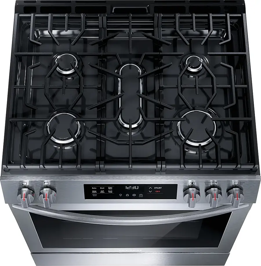 Alt View 2. Frigidaire - 30'' Front Control Gas Range - Stainless Steel.