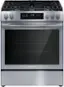 Left. Frigidaire - 30'' Front Control Gas Range - Stainless Steel.