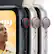 Left. Apple - Apple Watch SE 2nd Generation(GPS + Cellular) 40mm Aluminum Case with Starlight Sport Band - S/M - Starlight.