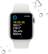 Back. Apple - Apple Watch SE 2nd Generation (GPS + Cellular) 40mm Aluminum Case with White Sport Band - M/L - Silver.