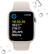 Back. Apple - Apple Watch SE 2nd Generation (GPS + Cellular) 44mm Aluminum Case with Starlight Sport Band - M/L - Starlight.