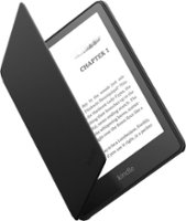 Amazon - Kindle Paperwhite Kids (16 GB) – Access to thousands of books, a kid-friendly cover & a 2-year worry-free guarantee - 2022 - Black - Angle_Zoom