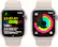 Alt View 17. Apple - Apple Watch Series 9 (GPS + Cellular) 41mm Starlight Aluminum Case with Starlight Sport Band with Blood Oxygen - M/L - Starlight.