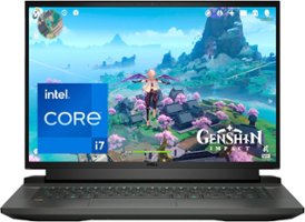 Dell - G16  16.0" QHD 165Hz Gaming Laptop - 12th Generation Intel Core i7 - 16GB Memory - NVIDIA GeForce RTX 3060- 1TB SSD - Obsidian Black - Front_Zoom
