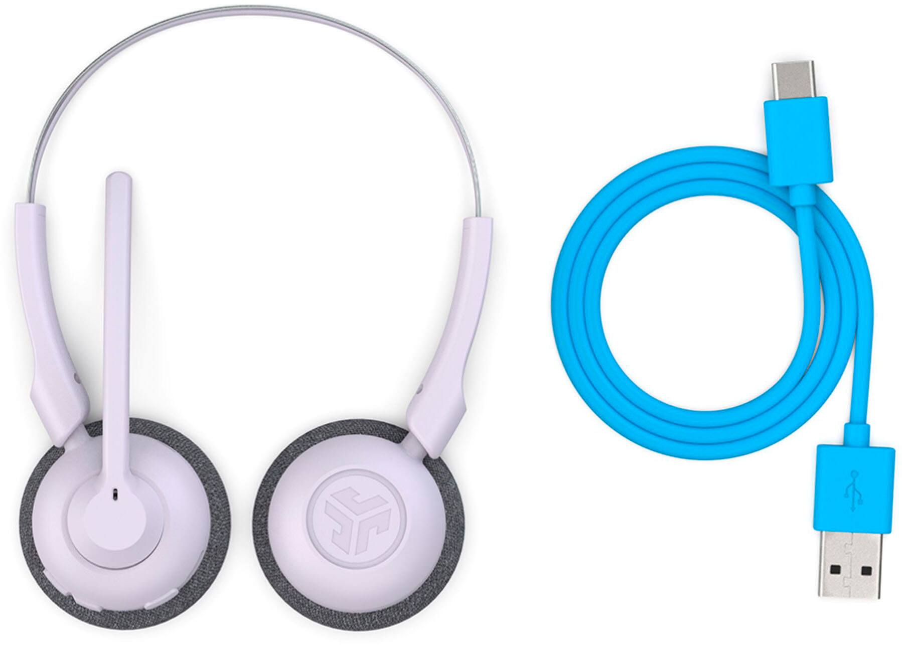 Alt View 12. JLab - GO Work Pop Wireless On-Ear Headset - Lilac.