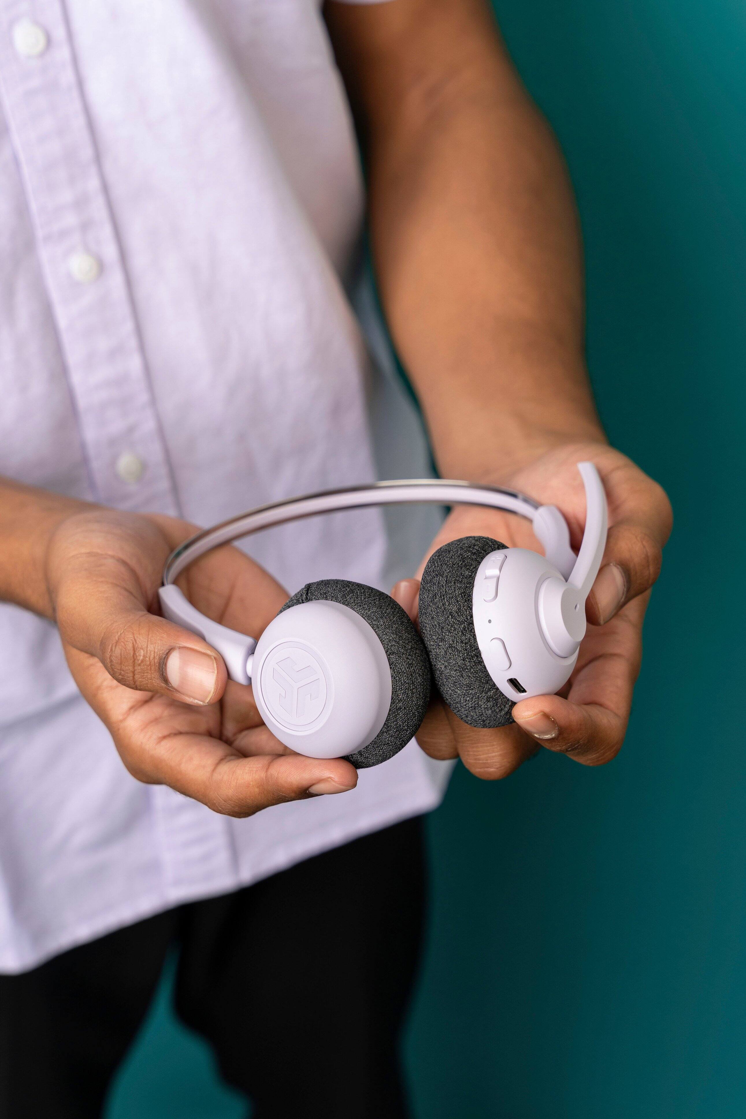 Alt View 15. JLab - GO Work Pop Wireless On-Ear Headset - Lilac.