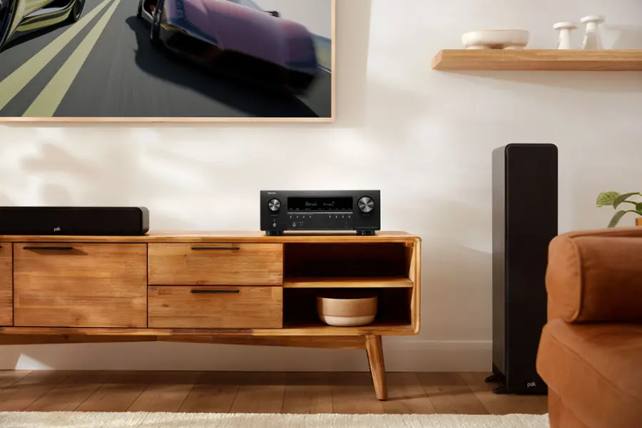 Alt View 12. Denon - AVR-S970H 90W 7 Ch Bluetooth Capable HDR Compatible with HEOS and Dolby Atmos 8K Ultra HD AV Home Theater Receiver - Black.
