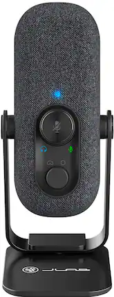 Front. JLab - GO Talk USB Microphone - Black.