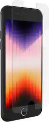 ZAGG - Glass+ Defense Screen Protector for Apple iPhone SE (3rd & 2nd Gen)/8/7/6s/6 - Clear - Angle_Zoom