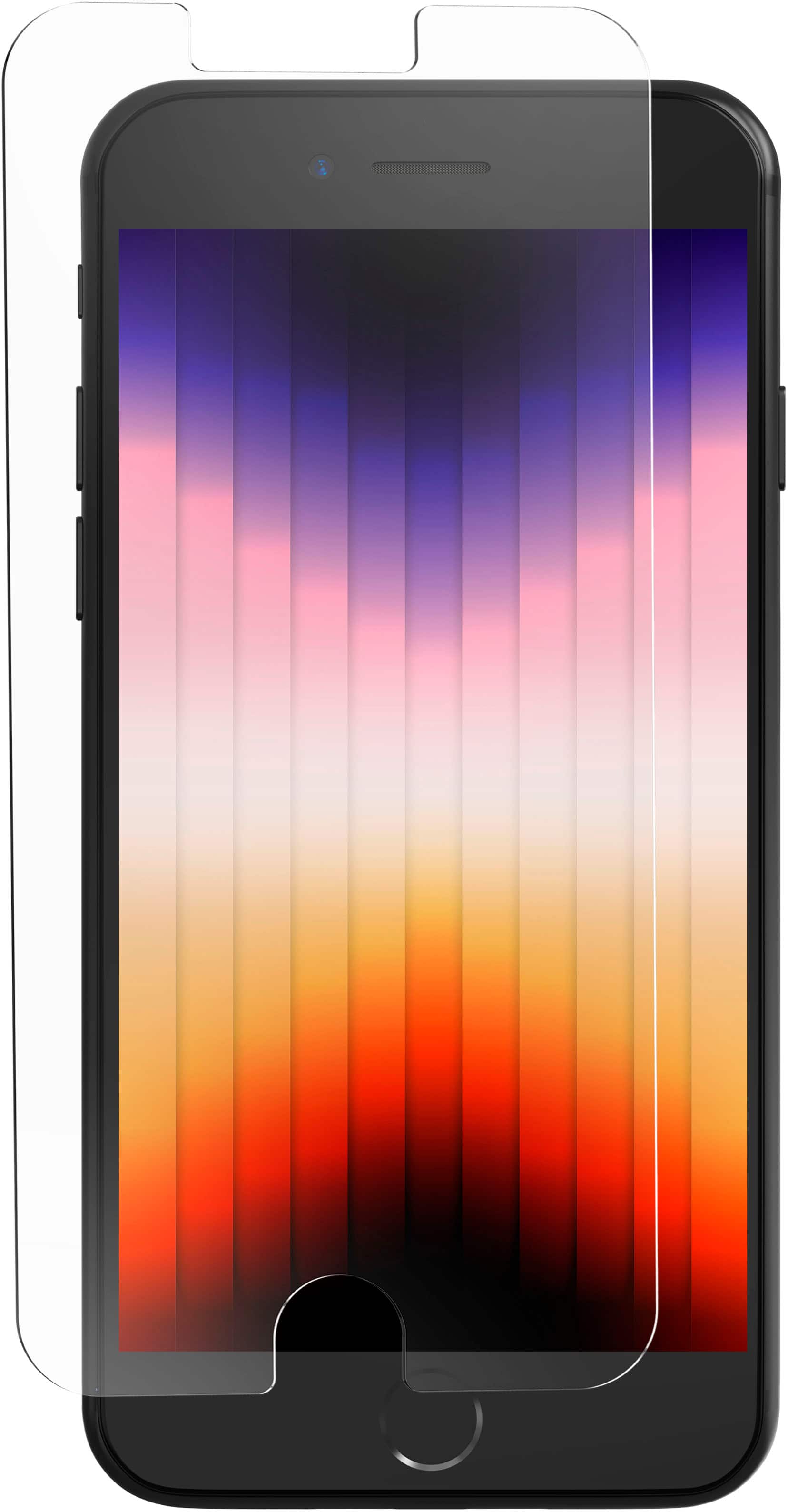 Alt View 11. ZAGG - InvisibleShield Glass+ Defense Screen Protector for Apple iPhone SE (3rd & 2nd Gen)/8/7/6s/6 - Clear.