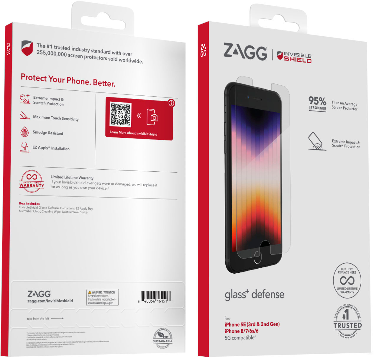 iPhone SE / iPhone 8 / iPhone 7 Size Guide LuMee Shield Screen Protector