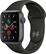 Front. Apple - Geek Squad Certified Refurbished Apple Watch Series 5 (GPS) 40mm Space Gray Aluminum Case with Black Sport Band - Space Gray Aluminum.