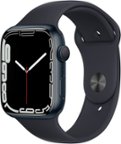 Geek Squad Certified Refurbished Apple Watch Series 7 (GPS) 45mm Midnight Aluminum Case with Midnight Sport Band - Midnight