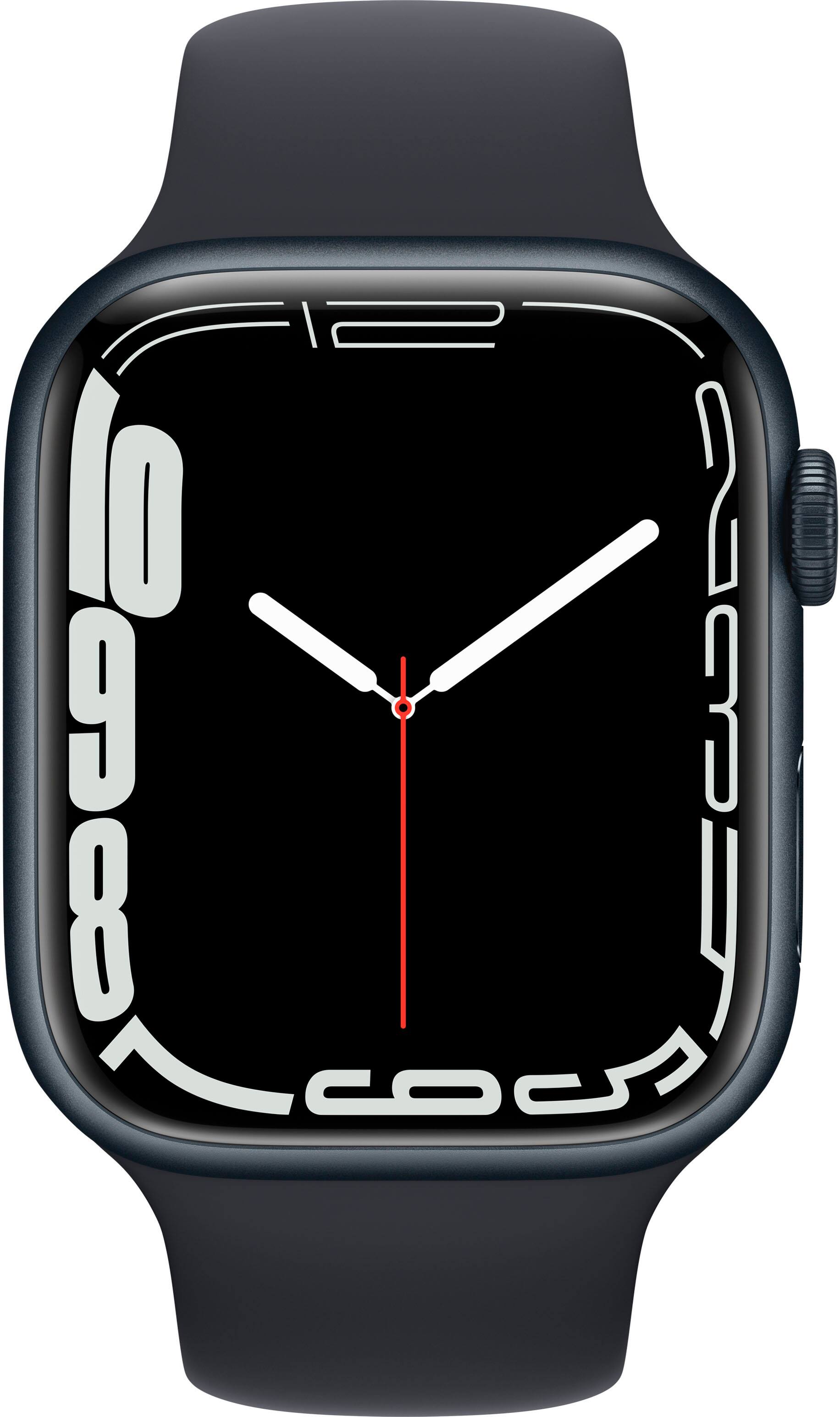 Best Buy: Geek Squad Certified Refurbished Apple Watch Series 7 (GPS) 45mm  Midnight Aluminum Case with Midnight Sport Band Midnight TI-GSRF MKN53LL/A