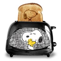 Uncanny Brands - Peanuts Snoopy Two-Slice Toaster - Black - Front_Zoom