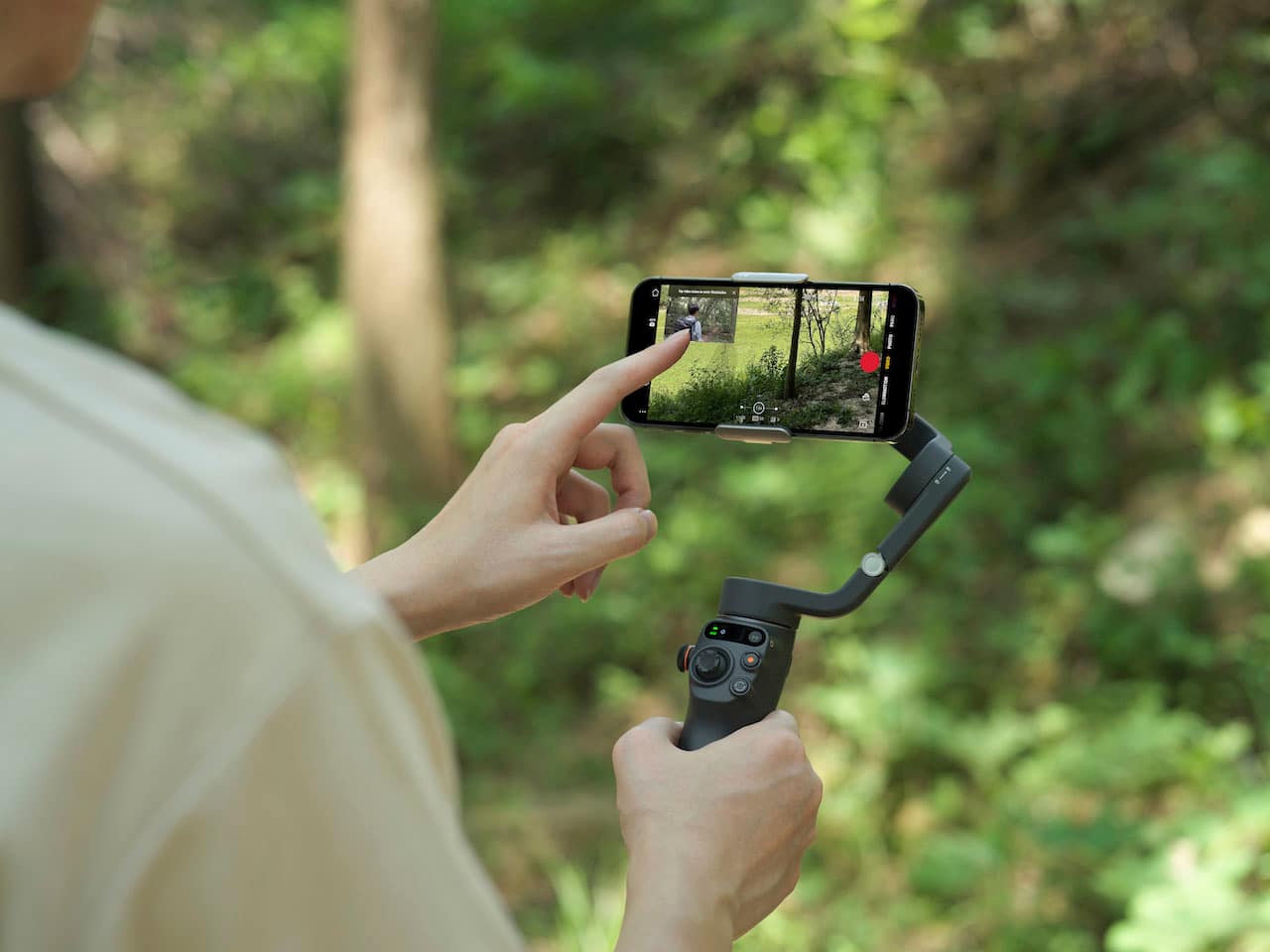 DJI Osmo Mobile 6 estabilizador de cardán para teléfonos inteligentes,  cardán de teléfono de 3 ejes, barra de extensión integrada, seguimiento de