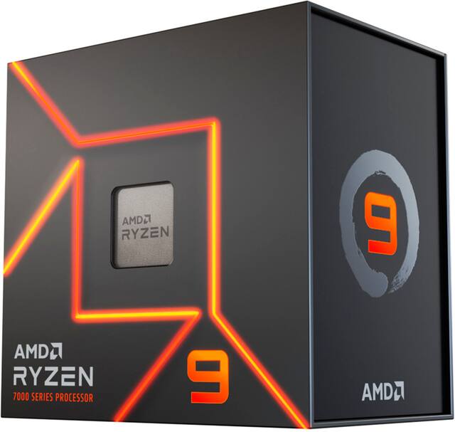 AMD - Ryzen 9 7900X 12-Core - 24-Thread 4.7 GHz (5.6 GHz Max Boost) Socket AM5 PCI Express 5.0 Unlocked Desktop Processor - Silver