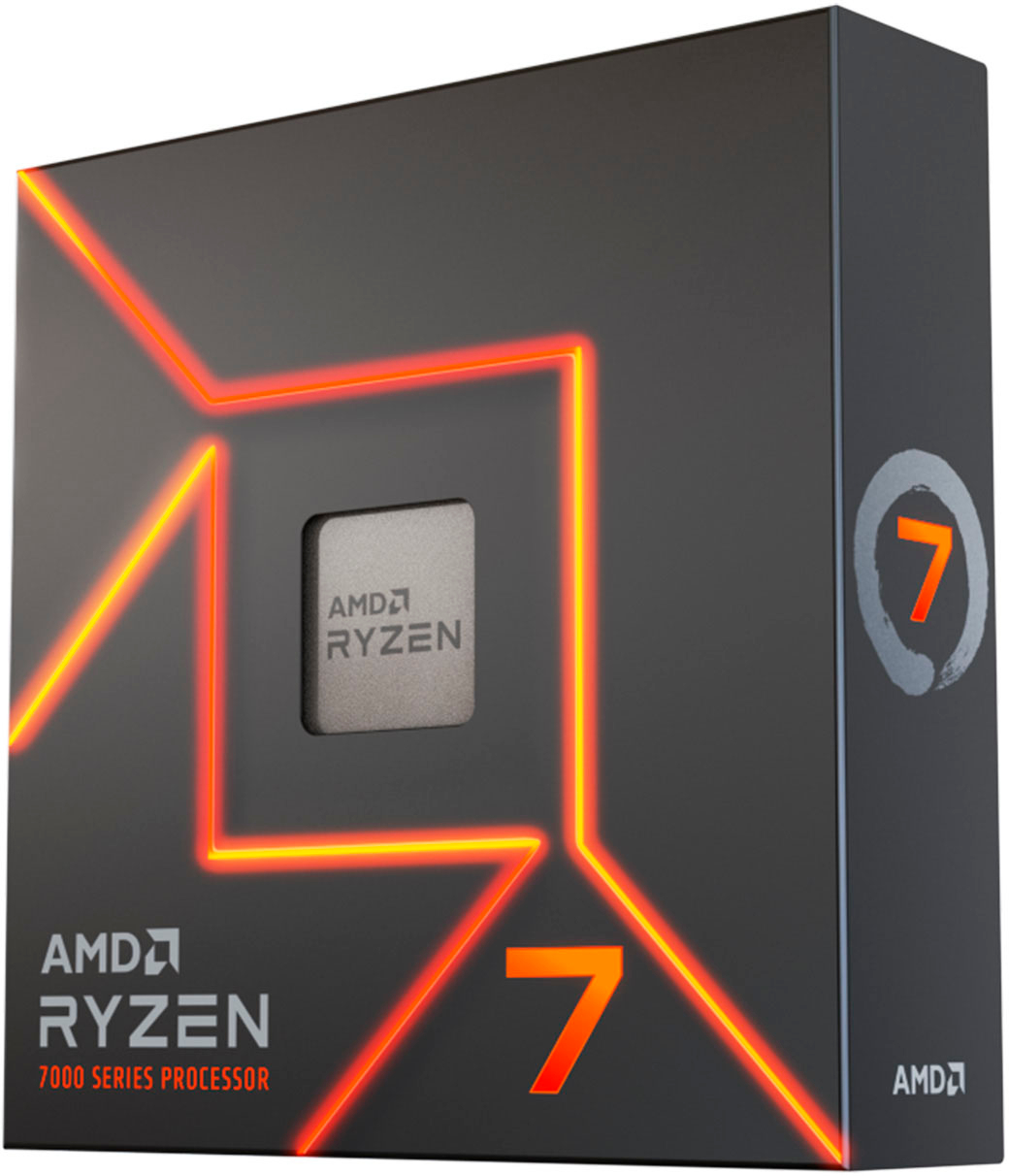 AMD Ryzen 7 7700X 8-core 16-Thread 4.5GHz (5.4 GHz Max Boost) Socket AM5  Desktop Processor Silver 100-100000591WOF - Best Buy