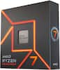 Front. AMD - Ryzen 7 7700X 8-core - 16-Thread 4.5GHz (5.4 GHz Max Boost) Socket AM5 Desktop Processor - Silver.