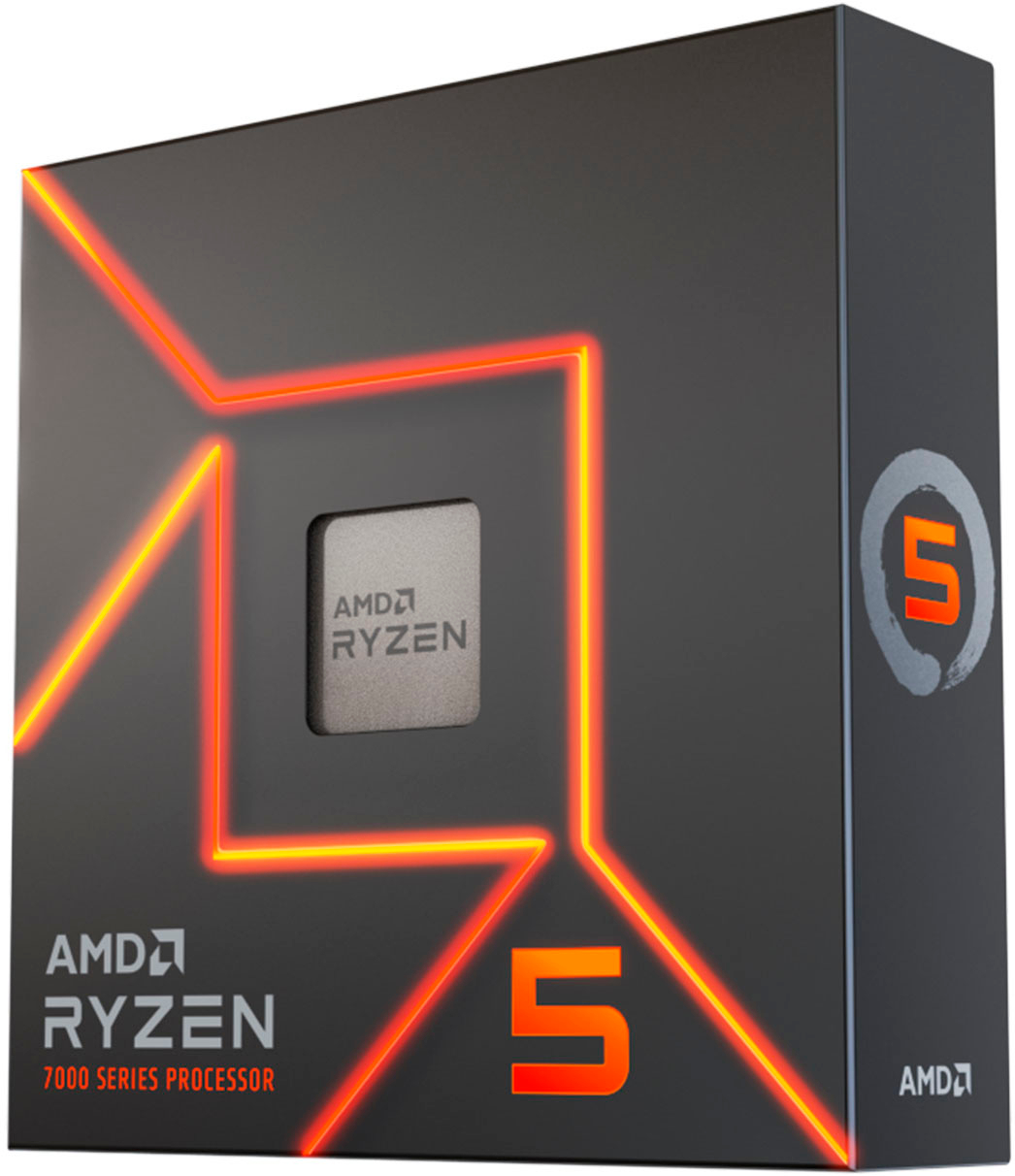 AMD Ryzen 5 7600X 6-core 12-Thread 4.7GHz (5.3 GHz Max Boost) Socket AM5  Desktop Processor Silver 100-100000593WOF - Best Buy
