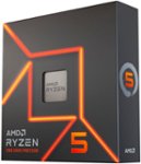 Front Zoom. AMD - Ryzen 5 7600X 6-core - 12-Thread 4.7GHz (5.3 GHz Max Boost) Socket AM5 Desktop Processor - Silver.