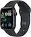 Front. Apple - Apple Watch SE 2nd Generation (GPS + Cellular) 40mm Aluminum Case with Midnight Sport Band - M/L - Midnight.