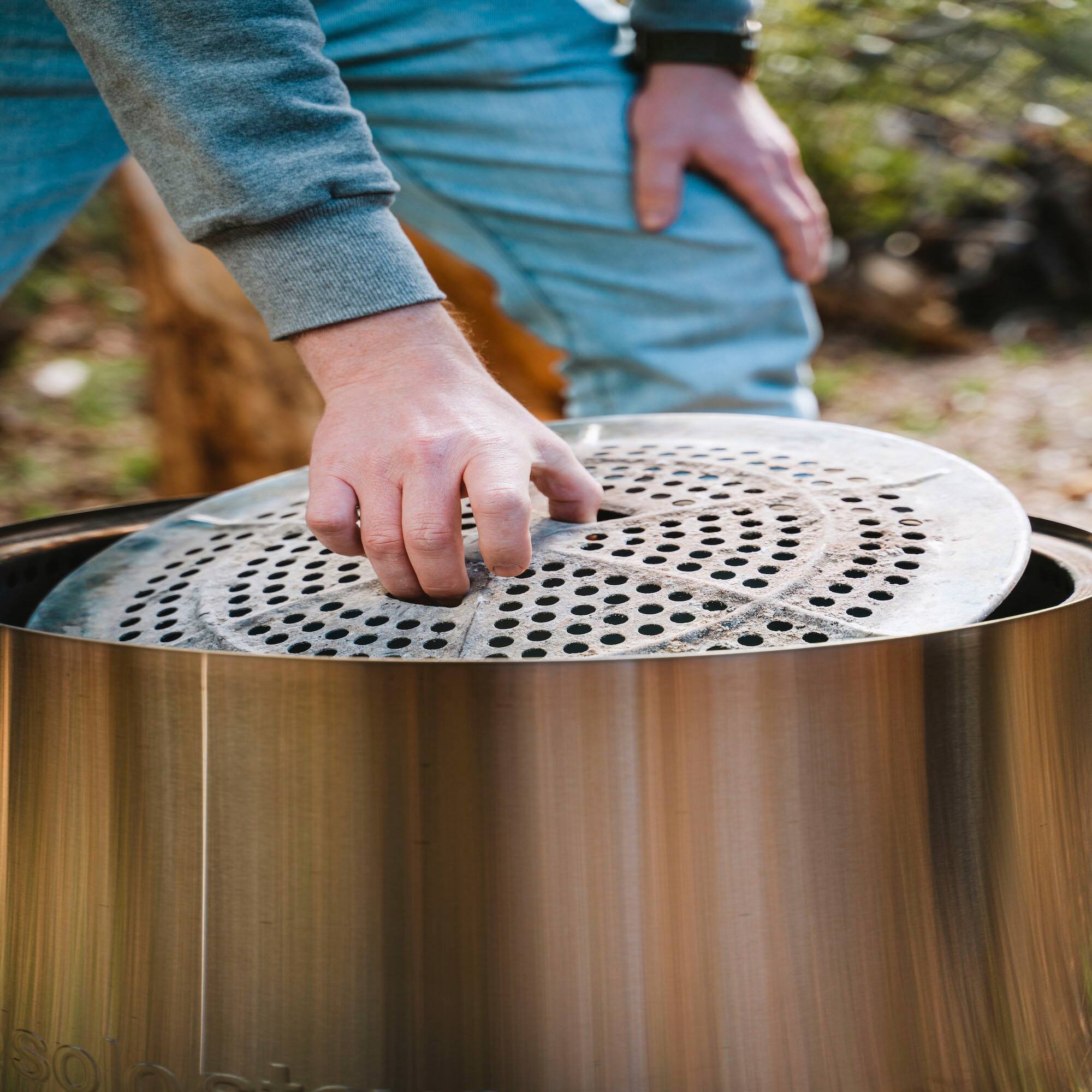 Alt View 12. Solo Stove - Bonfire + Stand & Shelter 2.0 Bundle - Stainless Steel.