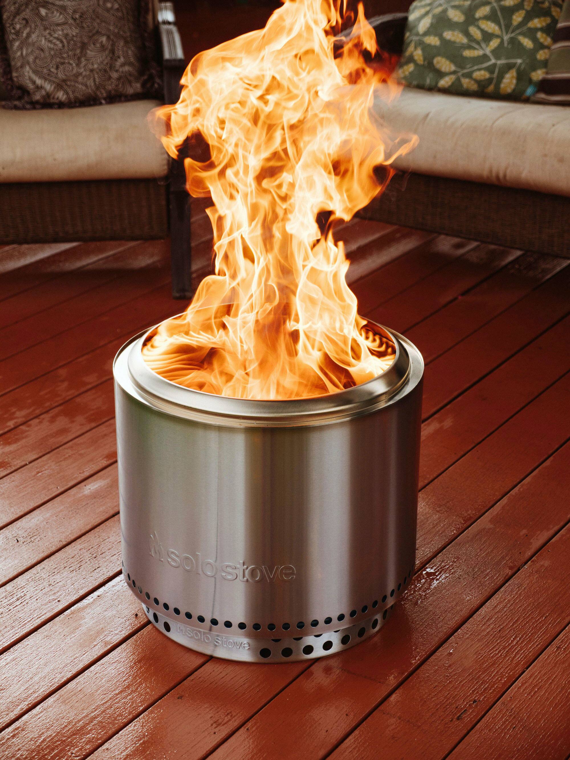 Alt View 22. Solo Stove - Bonfire + Stand & Shelter 2.0 Bundle - Stainless Steel.