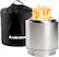 Front. Solo Stove - Ranger + Stand & Shelter 2.0 Bundle - Stainless Steel.