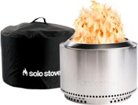 Solo Stove - Yukon + Stand & Shelter 2.0 Bundle - Stainless Steel - Front_Zoom