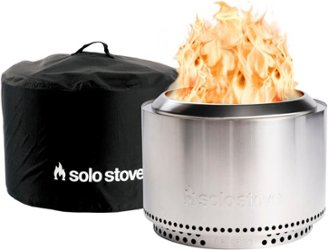 Solo Stove - Yukon + Stand & Shelter 2.0 Bundle - Stainless Steel - Front_Zoom