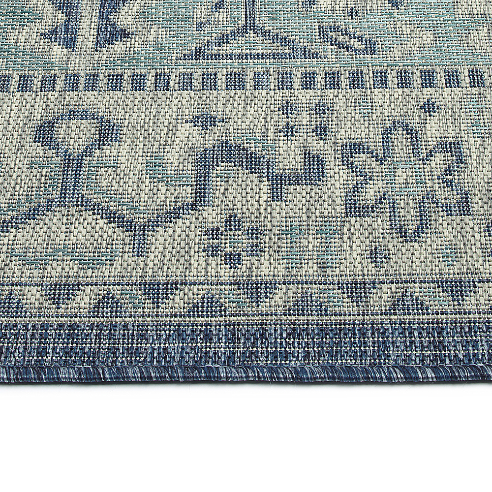 Left View: Kaleen - Arelow Collection 5'3" x 7'6" Area Rug - Navy