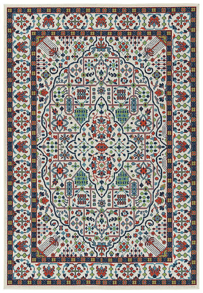 Front. Kaleen - Sunice Collection 7'2" x 10'5" Area Rug - Ivory.