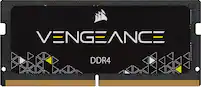 CORSAIR - VENGEANCE Series 16GB (1x16GB) DDR4 3200MHz C22 SODIMM Laptop Memory - Black - Front_Zoom