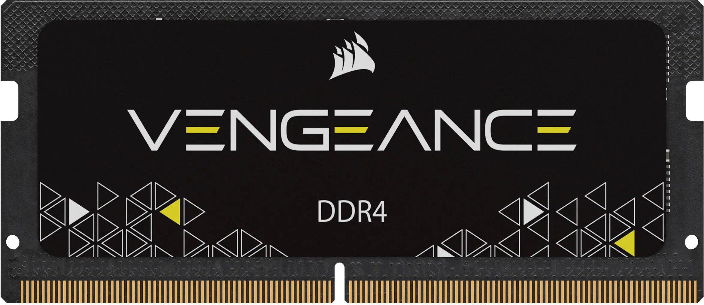Front. CORSAIR - VENGEANCE Series 16GB (1x16GB) DDR4 3200MHz C22 SODIMM Laptop Memory - Black.