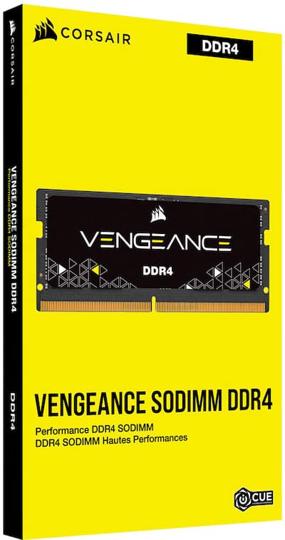 CORSAIR VENGEANCE Series 16GB (1x16GB) DDR4 3200MHz C22 SODIMM CORSAIR VENGEANCE Series 16GB (1x16GB) DDR4 3200MHz C22 SODIMM