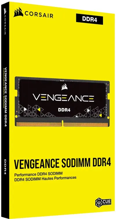 CORSAIR - VENGEANCE Series 16GB (1x16GB) 3200MHz DDR4 C22 SODIMM Laptop Memory - Black