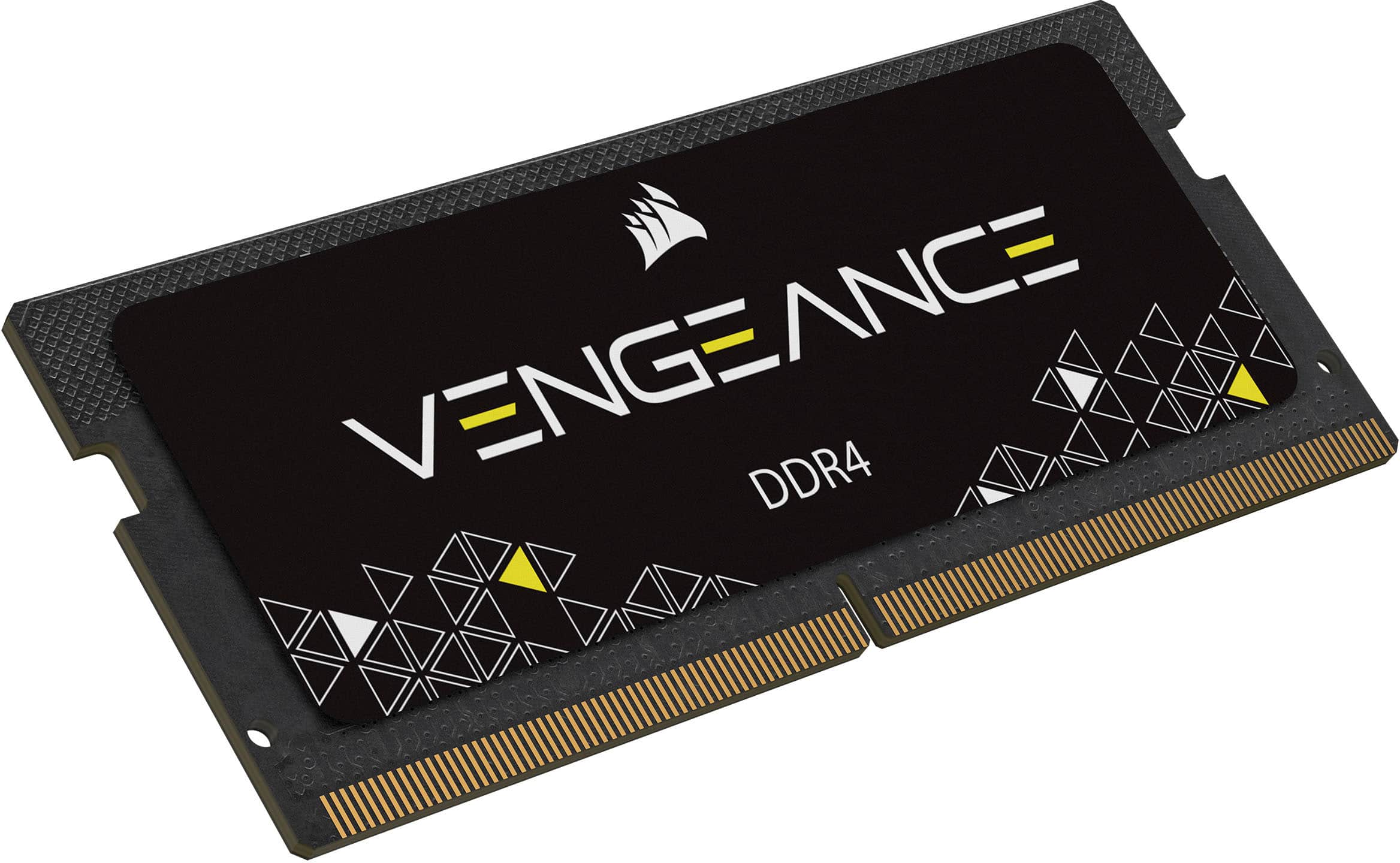 Alt View 1. CORSAIR - VENGEANCE Series 16GB (1x16GB) DDR4 3200MHz C22 SODIMM Laptop Memory - Black.