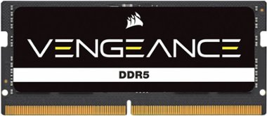 CORSAIR - VENGEANCE 32GB (1PK 32GB) 4800MHz DDR5 C40 SODIMM Laptop Memory - Black - Front_Zoom