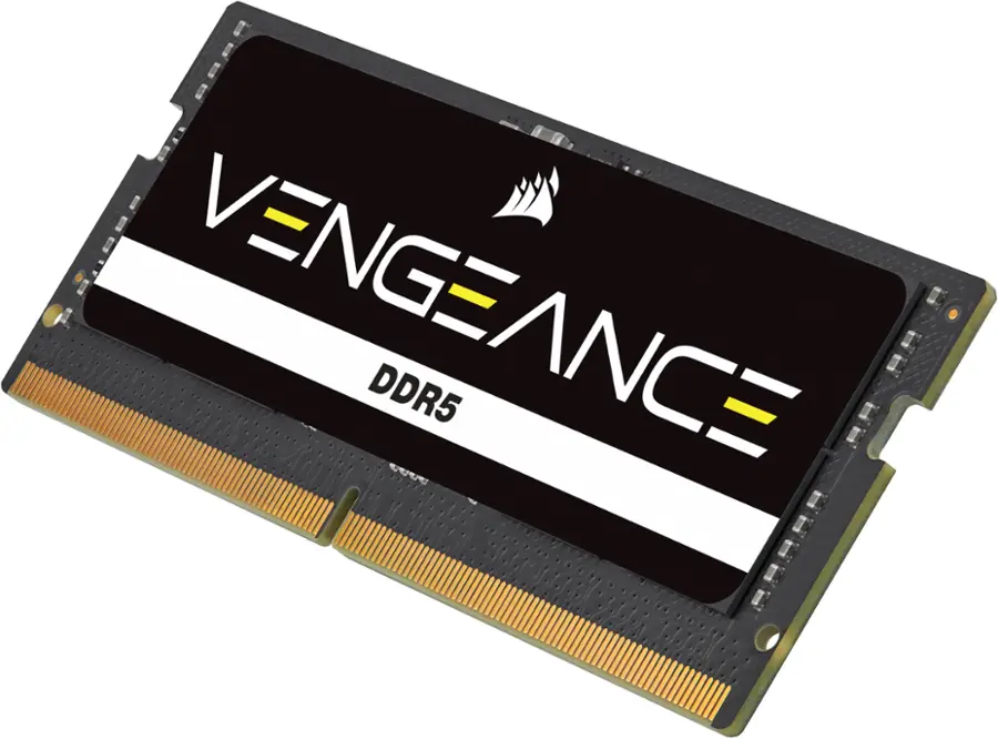 Alt View 11. CORSAIR - VENGEANCE 32GB (1x32GB) DDR5 4800MHz C40 SODIMM Laptop Memory - Black.