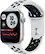 Front. Apple - Refurbished Apple Watch Nike Series 6 (GPS) 44mm Silver Aluminum Case with Pure Platinum/Black Nike Sport Band.