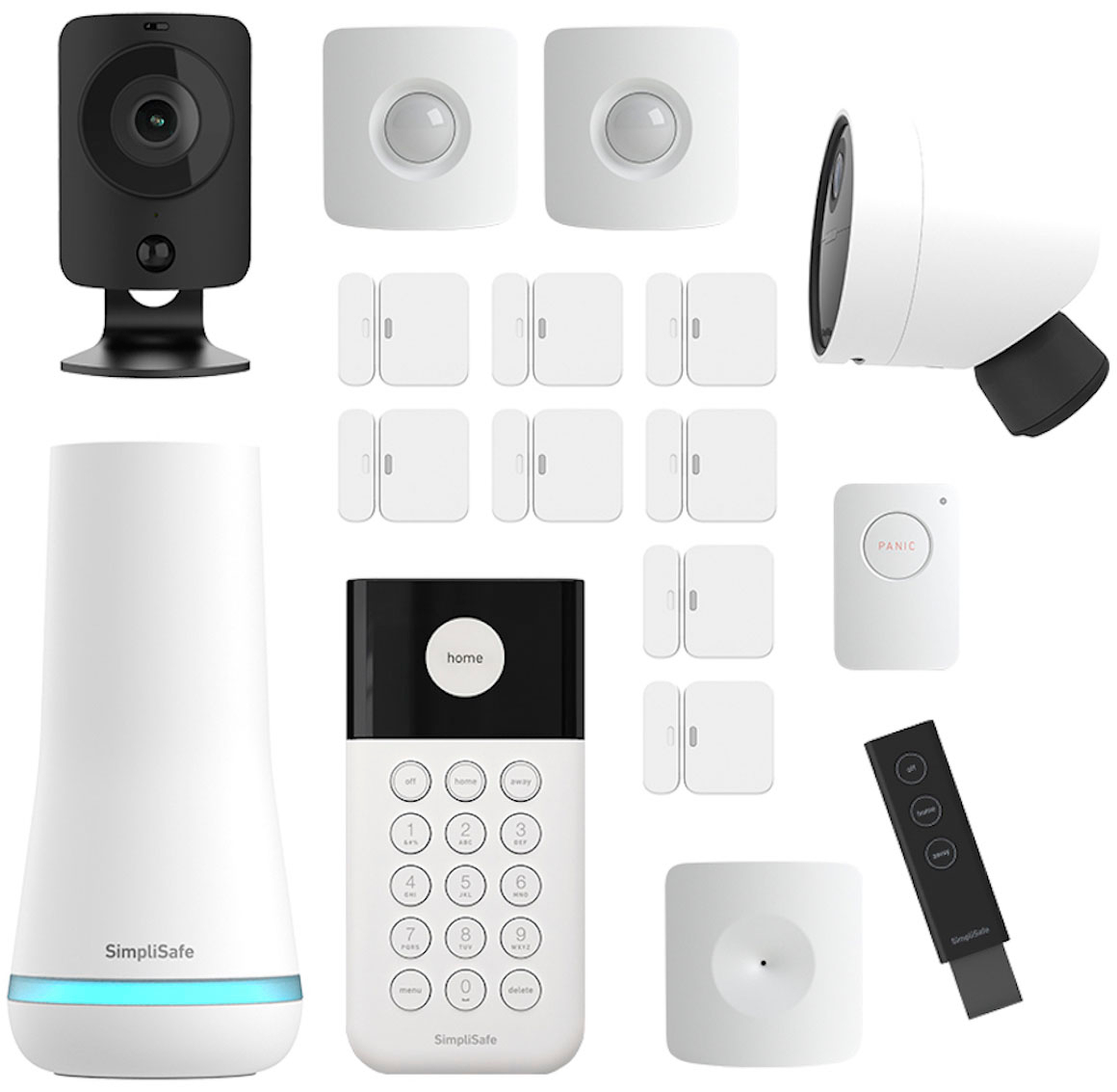 SimpliSafe Key Fob - Arm and Disarm Remotely - Built-in Panic Button -  Compatible with SimpliSafe Home Security System