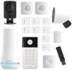 SimpliSafe - Home Security System with Indoor and Outdoor Cameras - 17 Piece System - White