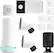 Front. SimpliSafe - Home Security System with Indoor and Outdoor Cameras - 12 Piece System - White.