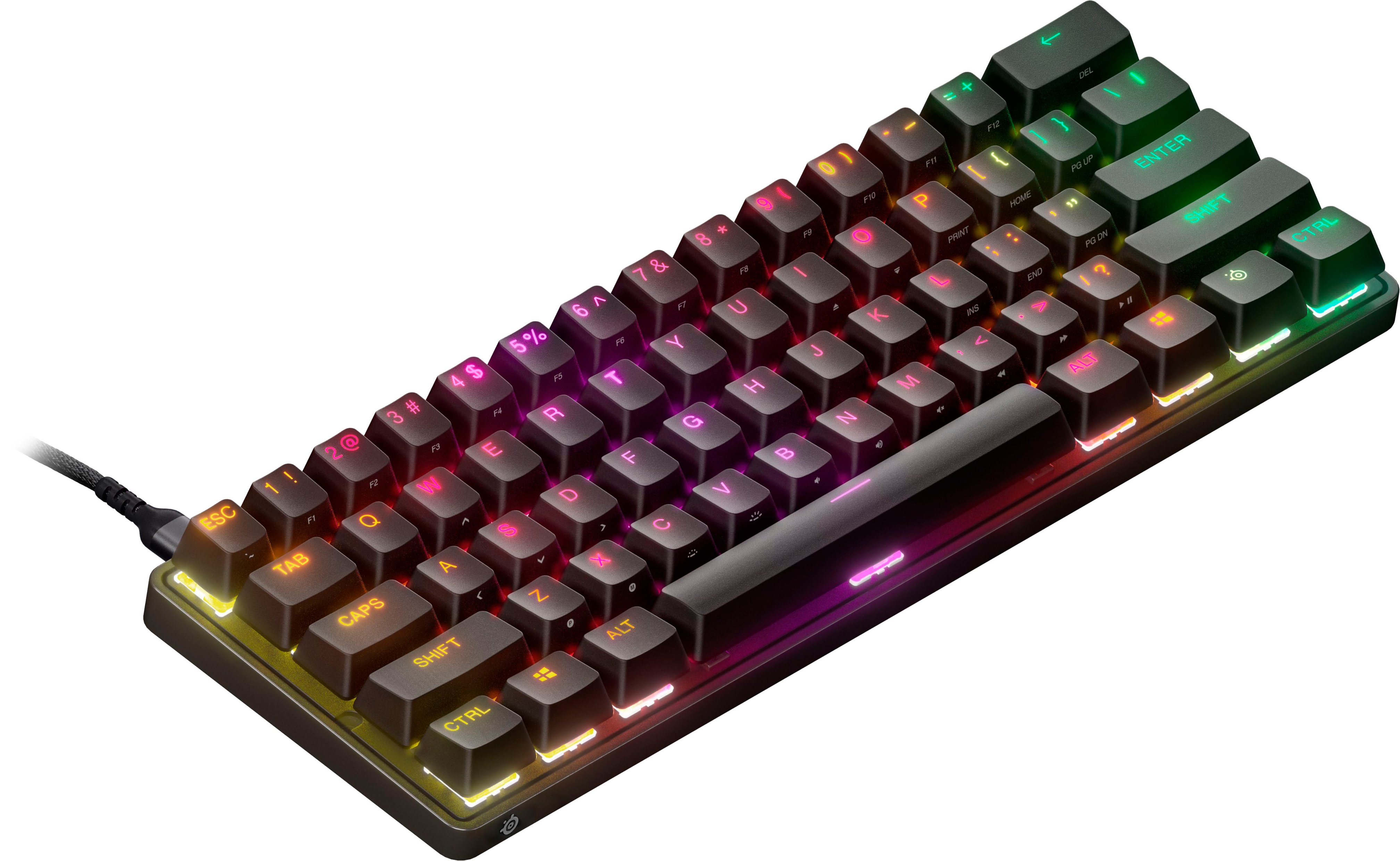 SteelSeries Apex 9 Mini 60% Wired OptiPoint Adjustable Actuation Switch  Gaming Keyboard with RGB Lighting FaZe Clan Limited Edition 64853 - Best Buy
