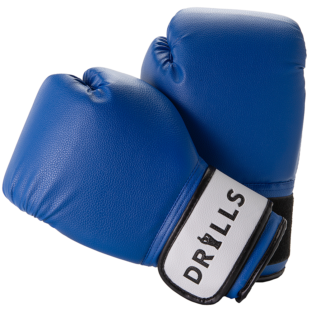 DRILLS 16oz Boxing Gloves Blue Drills-LMBG06-16oz-Blue