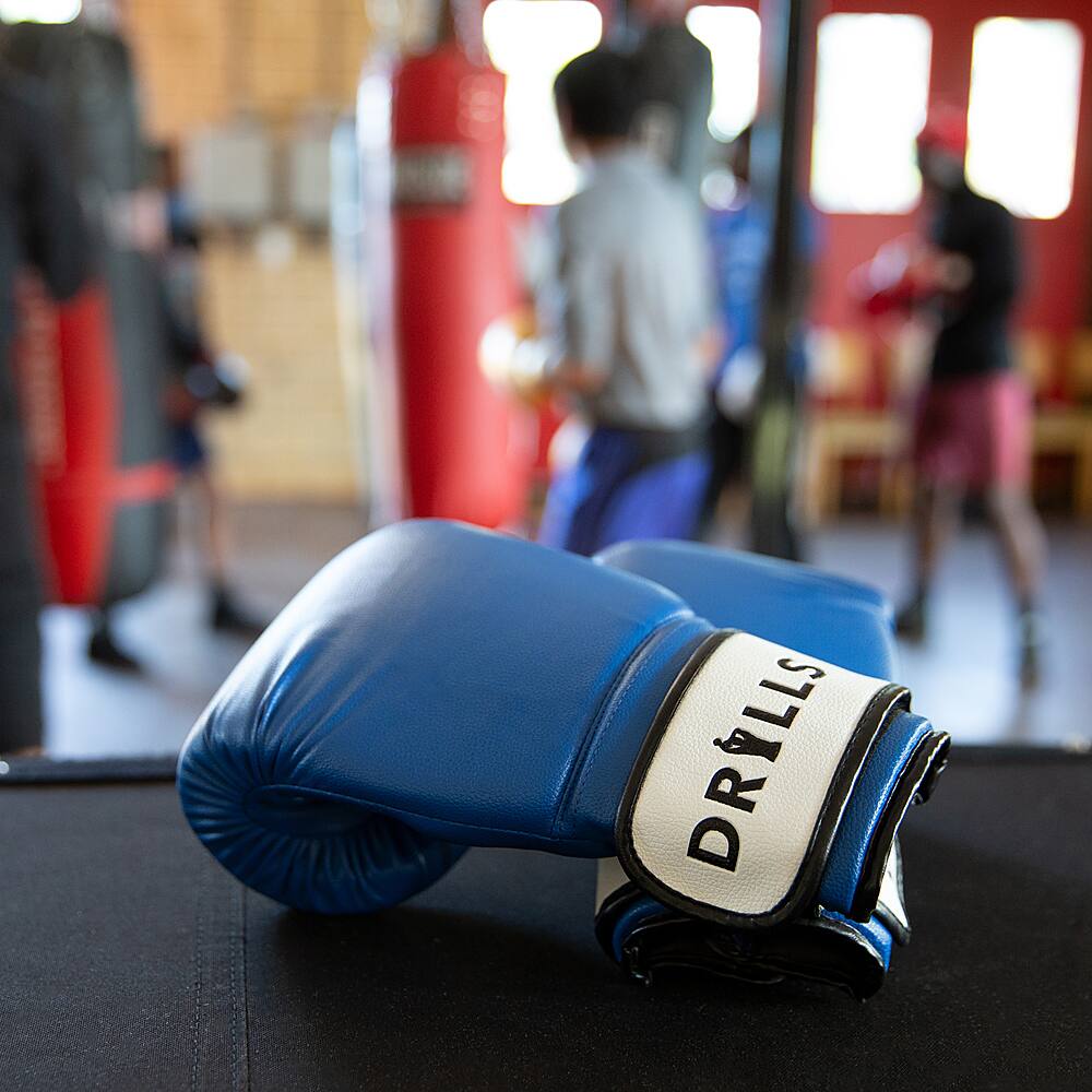 Best Buy DRILLS 16oz Boxing Gloves Blue DrillsLMBG0616ozBlue