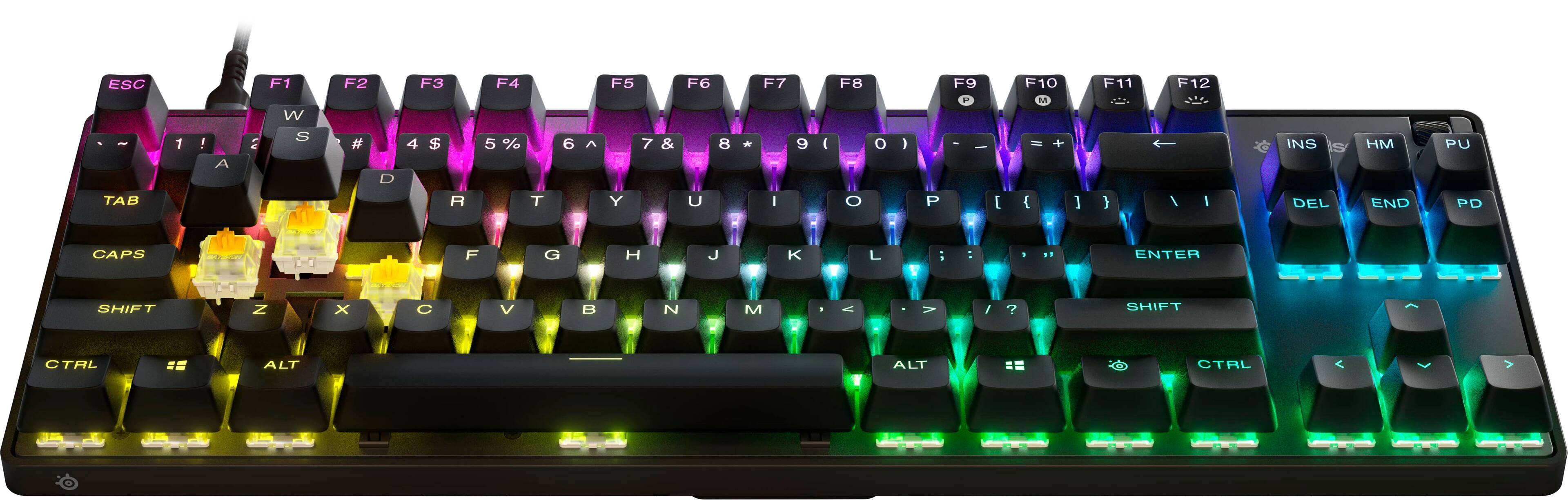 SteelSeries Apex Pro 2023 TKL Wireless Mechanical OmniPoint 2.0 Adjustable  Actuation Switch Gaming Keyboard with RGB Backlighting Black 64865 - Best  Buy